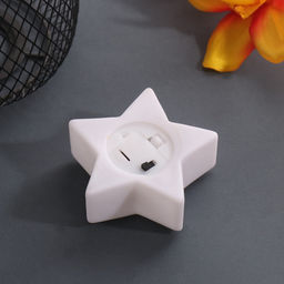 Фигурка светящаяся RISALUX «Звезда. Гора», LED-ночник, 3xLR1130, 7×7×2.5 см