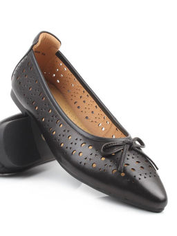 06-7388-66A BLACK Туфли летние женские "Лодочки" (натуральная кожа)