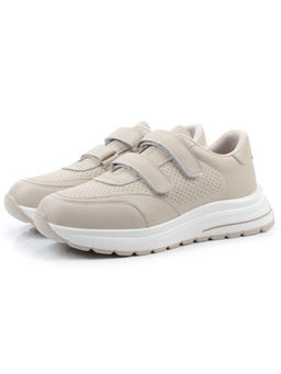 03-YH516-2 DK. BEIGE Кроссовки женские (натуральная кожа)