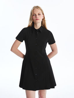 D?z K?sa Kollu Kad?n G?mlek Elbise