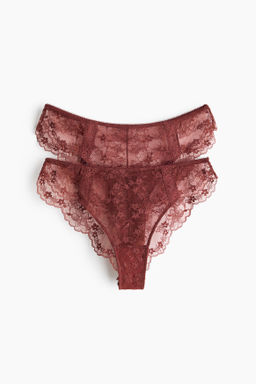 Pack de 2 bragas Brazilian de encaje - H&m фото 2