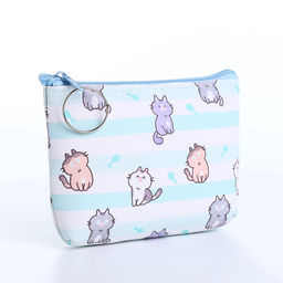 Цена за 2 шт. Кошелёк детский «Котятки», маленький, монетница, МИКС