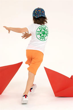 U. S. Polo Assn Детские оранжевые вязаные шорты - U.s. polo assn фото 8