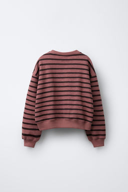 STRIPED SLOGAN SWEATSHIRT - Zara фото 2