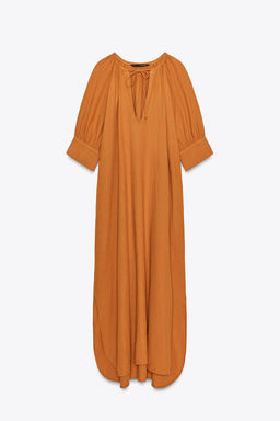 ZW COLLECTION LINEN TUNIC DRESS - Zara фото 5