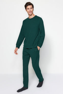 TRENDYOL MAN Lacivert Regular Fit Waffle Orme Pijama Tak?m? TMNAW23PT00015 - Trendyolmilla фото 12