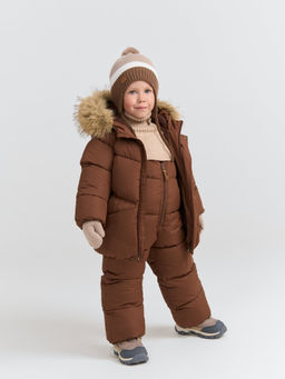 Костюм зимний на пуху Кофе 0+ - Bungly фото 7