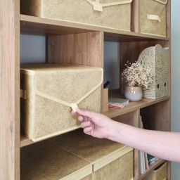 Короб стеллажный с крышкой, малый, 30*25*20 см Valiant  фото 59