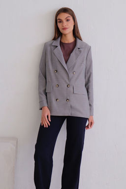 Martichelli Жакет двубортный серый