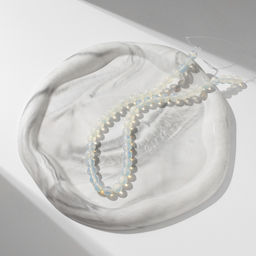 Бусины на нити шар №8 «Лунный камень», +/- 37 см