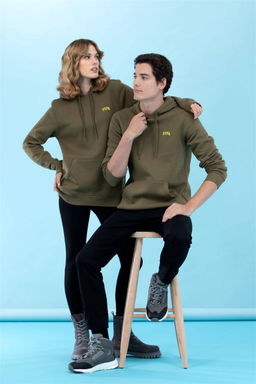 U. S. Polo Assn Базовый свитшот цвета хаки с капюшоном (унисекс) - U.s. polo assn фото 3