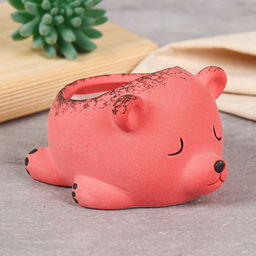 Кашпо 11,5х13,5х8 см Спящий мишка / WN37 /уп 48/ цветное - Галеонтрейд фото 5