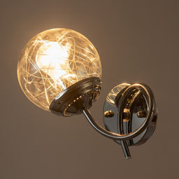 Бра «Франни», Е27, 40 Вт, 19×15×26 см, серебро