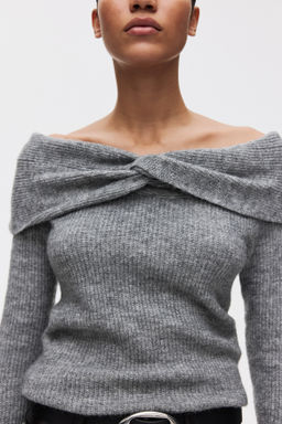 Jersey off-the-shoulder - H&m фото 5