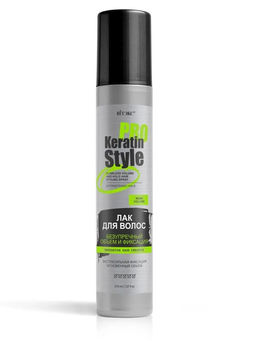 Keratin Pro Style Лак для волос Безупречный Объем и фиксация экстрасильная фиксация, 215 мл