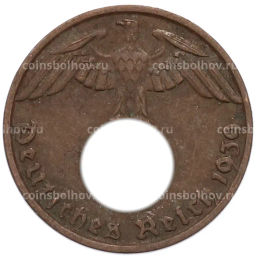 Монета 1 рейхспфенниг 1939 года B Германия