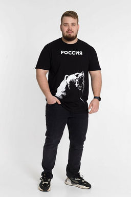 Футболка М124021Пг Черный - Елена фото 3