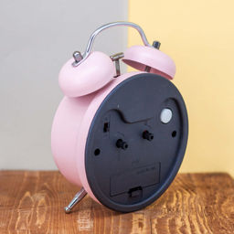 Часы-будильник "Numeral black", pink