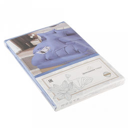 Простыня 2-х спальная на резинке "Ночной Питер" 140х200см, свесы 28см, сатин "страйп" 1х1см 130г/м2, хлопок 100%, упаковка "классическая" ПВХ 28х41см, "Домашняя мода" (Россия)