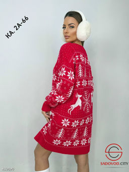 Туника женская с новогодним принтом - Bruno фото 3