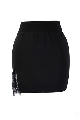 Siyah Yumusak Dokulu Vucudu Saran Mini Etek TWOAW26ET00145 - Trendyolmilla фото 7