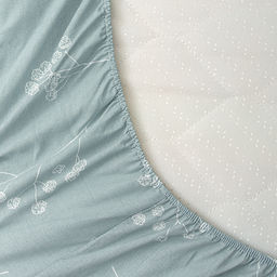 Простыня на резинке 180х200х25, поплин, Иммортели - Традиция фото 7