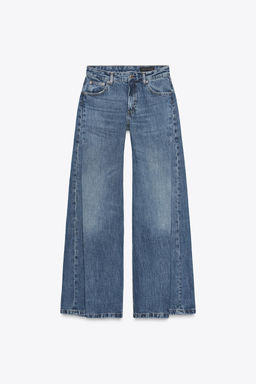 ZW COLLECTION FLARE LOW WAIST PLEAT JEANS - Zara фото 6