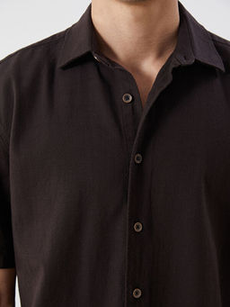 Rahat Kal?p K?sa Kollu Poplin Erkek G?mlek