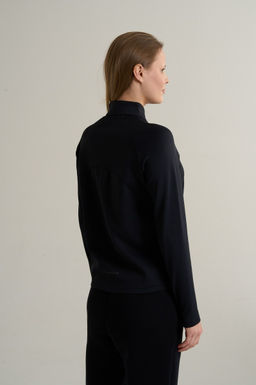 Лонгслив half-zip утепленный Черный ANTA RUNNING LS Tee  фото 6