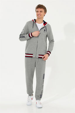 Мужские серые меланжевые спортивные штаны