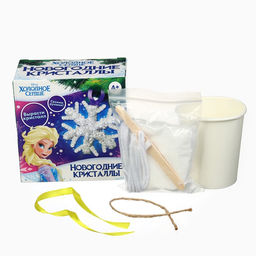 Выращивание новогодних кристаллов Холодное сердце. Эльза, набор для опытов - Disney фото 2