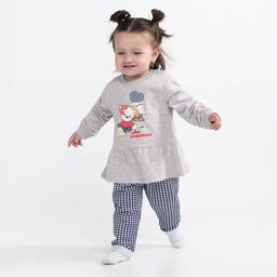 CRB wear/CWNG 62940-11-298 Джемпер для девочки, светло-серый меланж/Ex.Cherubino  фото 2