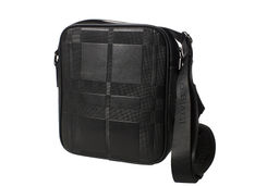 D2411-2 black, мужская сумка "Мессенджер" из экокожи Barcelo Biagi
