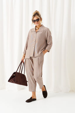 Костюм Beautiful Free 6459 полоска кофе