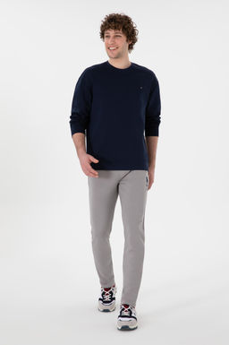 Erkek Slim Fit D_z Pa_a Gri E_ofman Alt_ Sepette S_rpriz _ndirim
