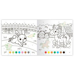 Раскраска по номерам с наклейками Весёлая ферма, 16 стр. - Буква-ленд фото 3