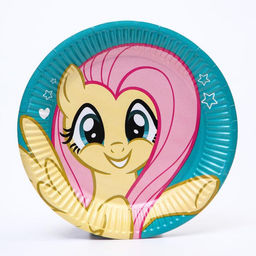 Цена за 10 шт. Тарелка одноразовая бумажная «С Днем Рождения!», 18 см, My Little Pony