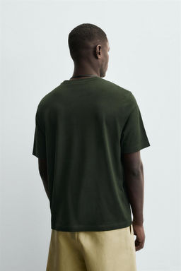 MERCERISED COTTON T-SHIRT - Zara фото 3