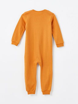 Bisiklet Yaka Uzun Kollu Erkek Bebek Tulum