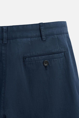 TEXTURED COTTON TROUSERS - Zara фото 9