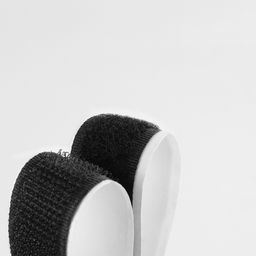 Цена за 2 шт. Липучка на клеевой основе, 20 мм, 100±5 см, чёрная