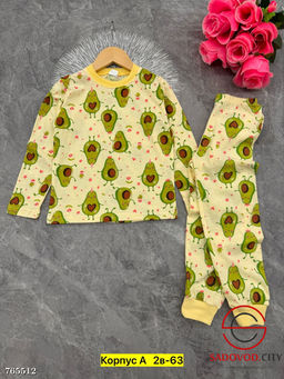 Пижама для девочки с принтом