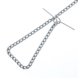 Цепь для привязи собак мелкокалиберная, 1,8 м, толщина проволки 3 мм - Пижон фото 2