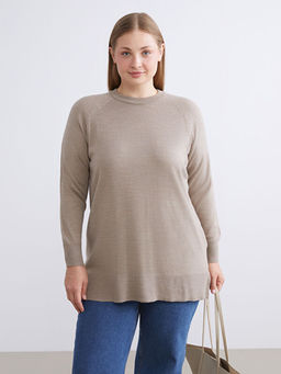 Bisiklet Yaka Kad?n Triko Kazak