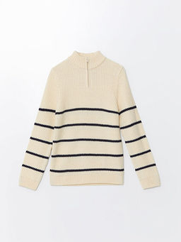 Dik Yaka Erkek ?ocuk Triko Kazak