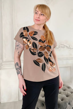 Футболка Rumoda 2145 капучино  фото 2