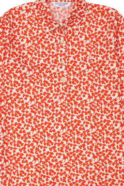 Оранжевое тканое платье для девочки - U.s. polo assn фото 9