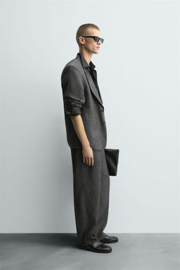 100% LINEN SUIT TROUSERS - Zara фото 4