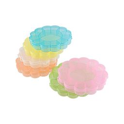 Gamma Коробка для шв. принадл. OM-013 пластик 16 x 16 x 2.7 см розовый/прозрачный