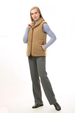Жилет арт.1217-11/мол.воротник ТАРА Камель - Altro фото 3
